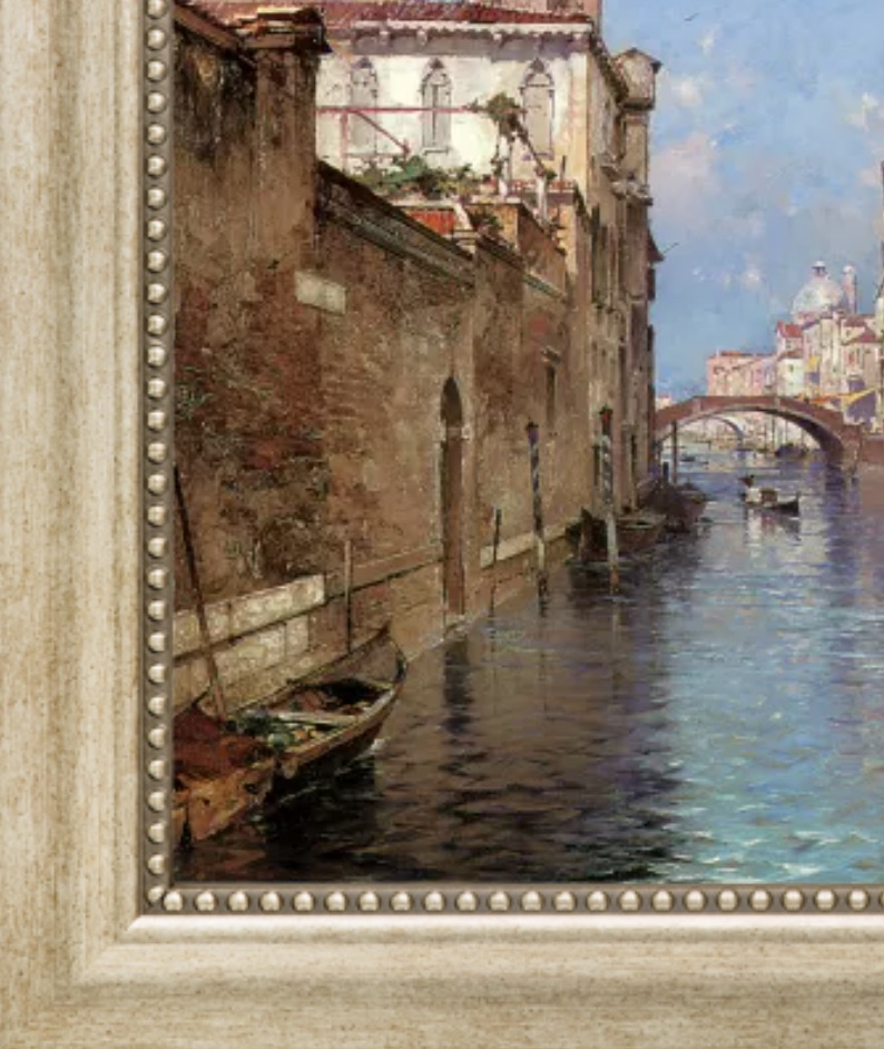 Franz Richard Unterberger "Venice" Oil Painting - Image 5 of 5