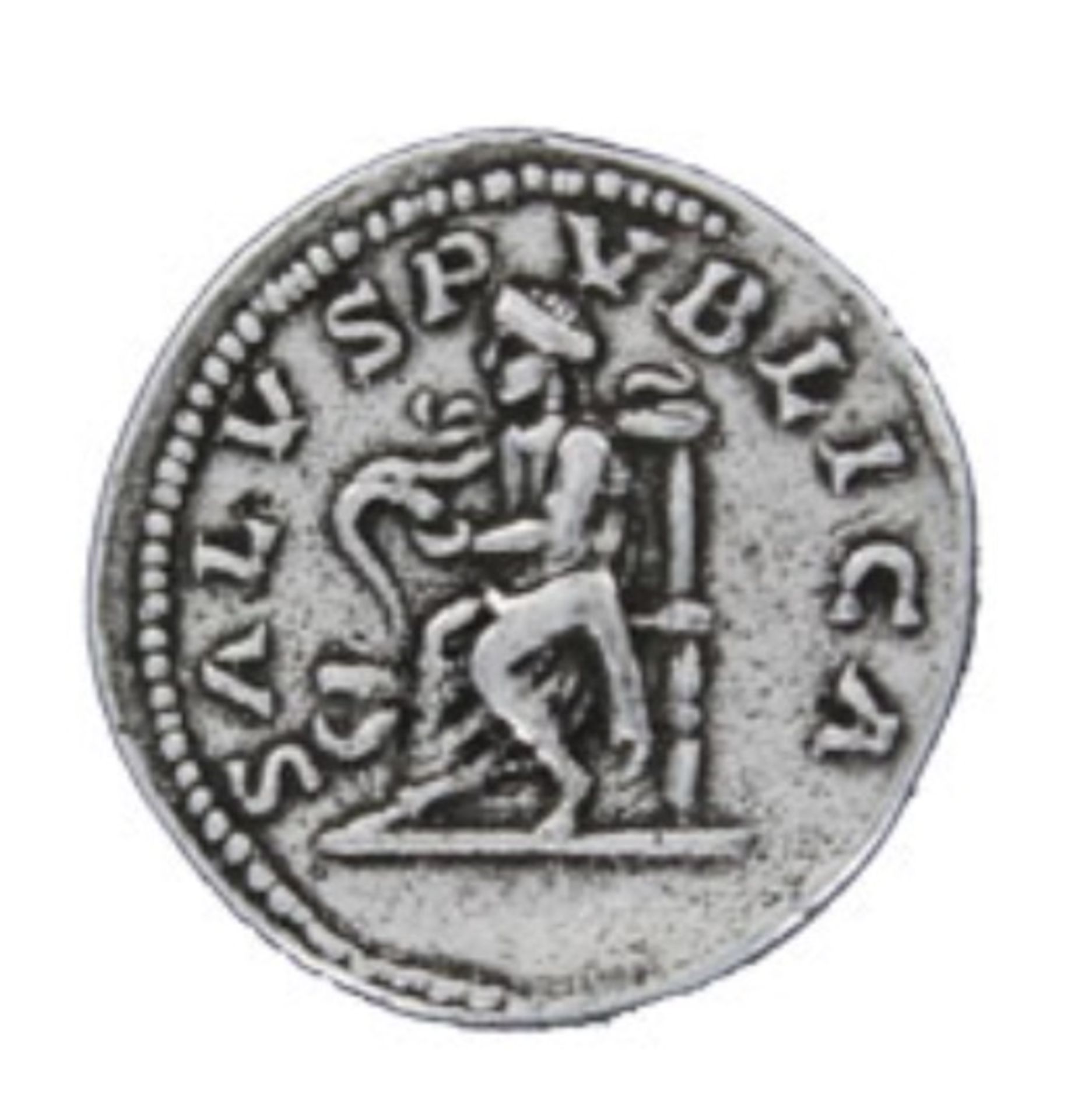 Macrinus, Salus, 217 AD Denarius Coin - Bild 2 aus 2