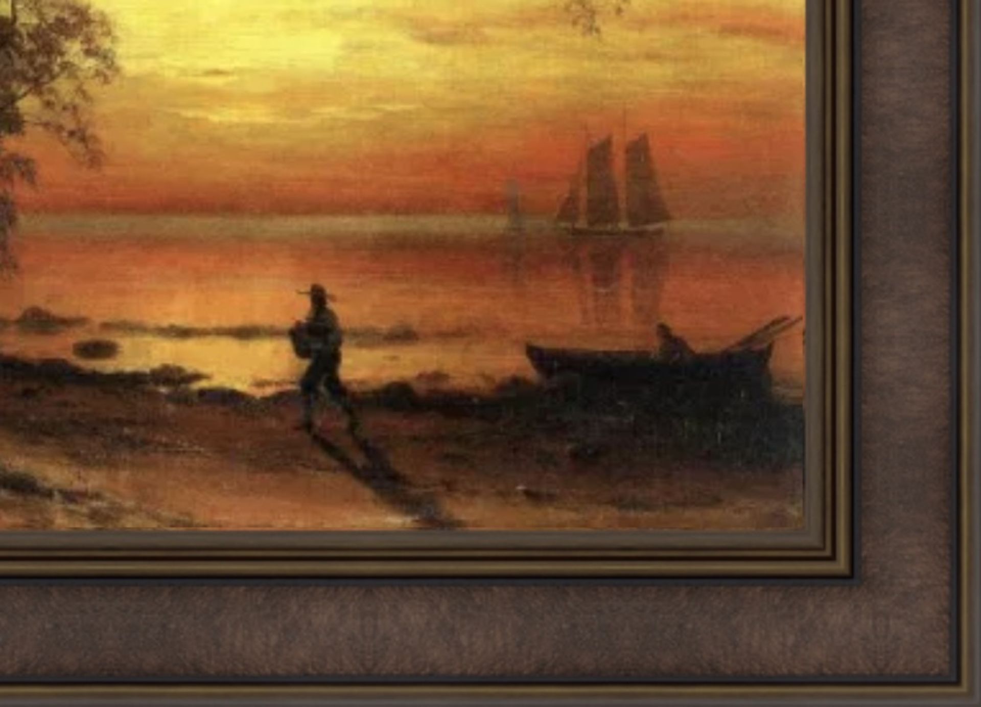 Albert Bierstadt "Island of New Providence" Oil Painting - Image 2 of 5