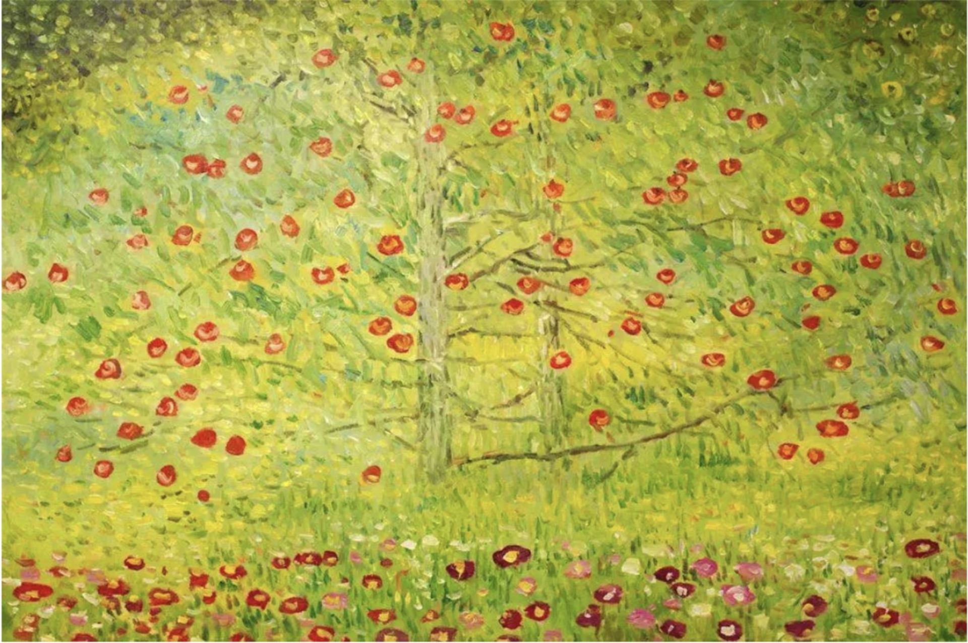 Gustav Klimt "The Apple Tree, 1912" Oil Painting