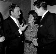 Frank Sinatra and wife with Ronald Reagan Photo-Print