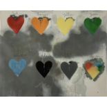 Jim Dine (Hearts) Colored Print on Paper