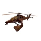 Eurocopter / Airbus Tiger Wooden Scale Desk Display Model