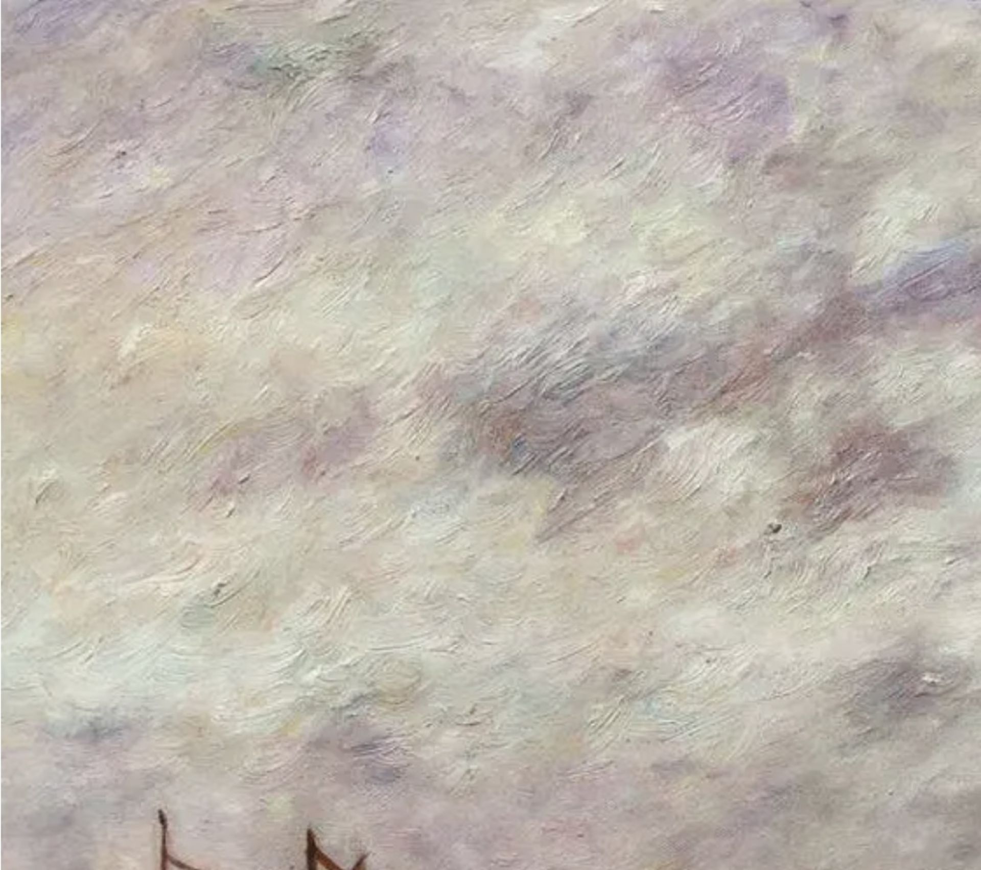 Eugene Boudin "The Beach at Scheveningen, 1890" Oil Painting - Image 3 of 5