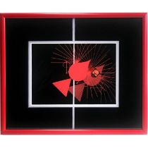 Charley Harper "Seeing Red" Print