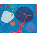 Patrick Heron "Four Blues with Pink, 1983" Offset Lithograph