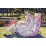 Frederick Carl Frieseke "Sunbath, 1913" Painting