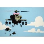 Banksy "Helicopter" Offset Lithograph