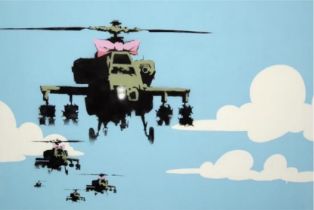 Banksy "Helicopter" Offset Lithograph