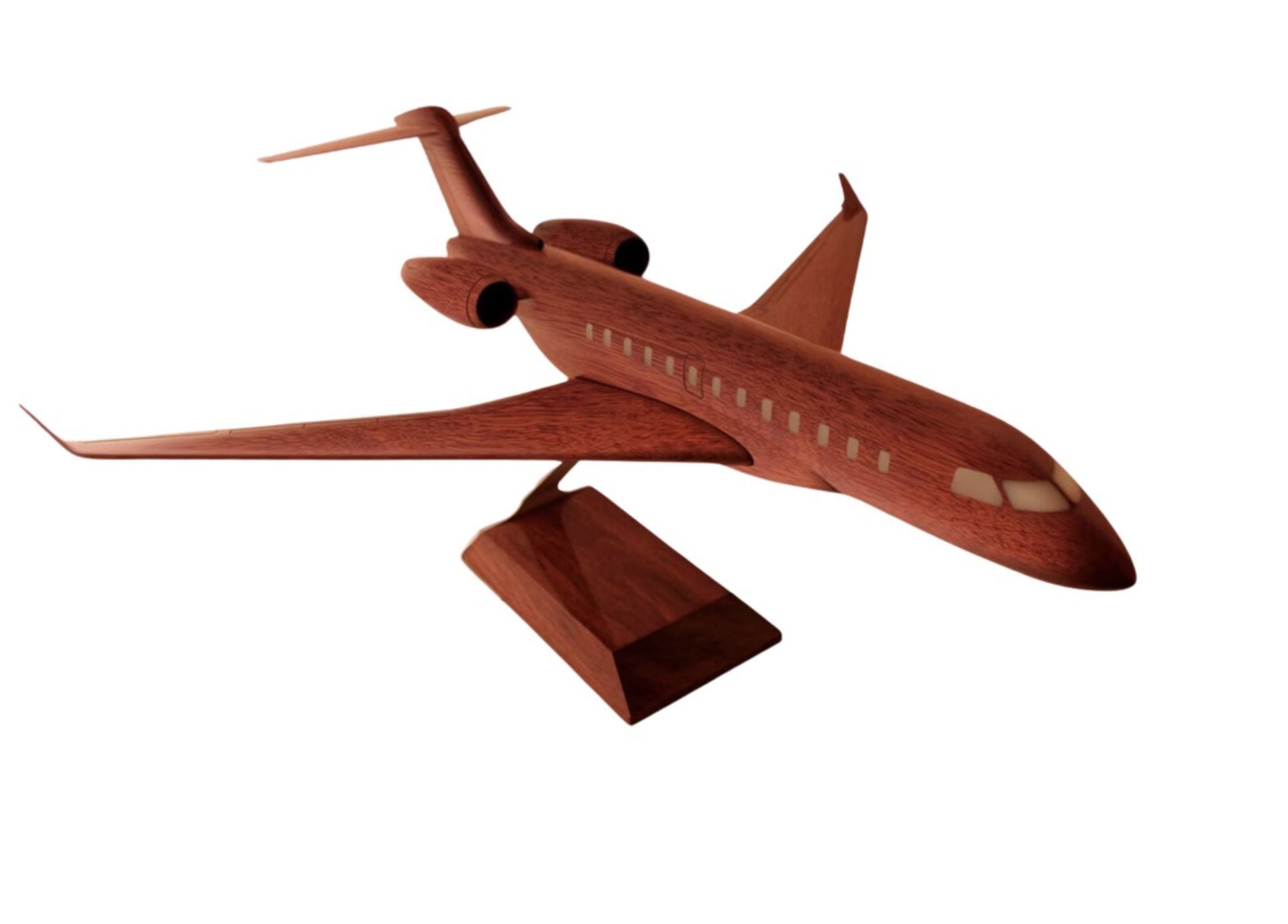 Bombardier Global 8500 Wooden Scale Display Model - Image 7 of 7