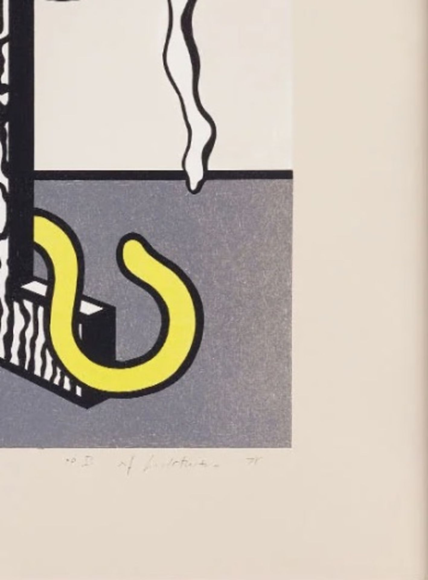 Roy Lichtenstein "Untitled, 1978" Plate Signed Offset Lithograph - Bild 2 aus 5