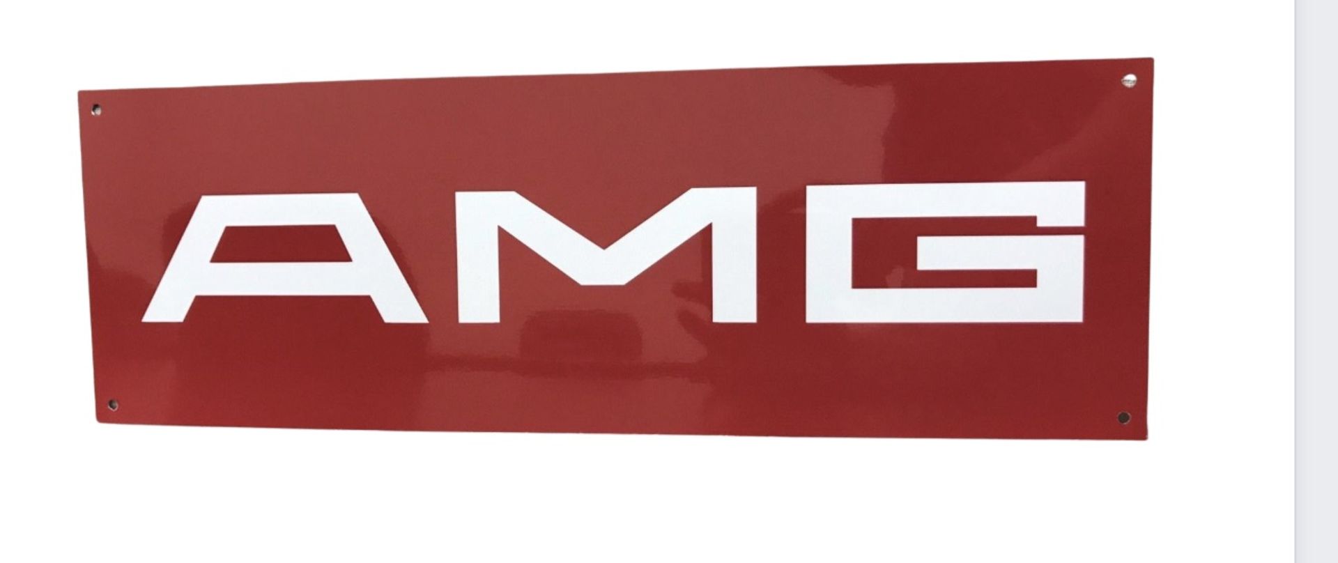 Mercedes Benz AMG Aluminum Garage Wall Display