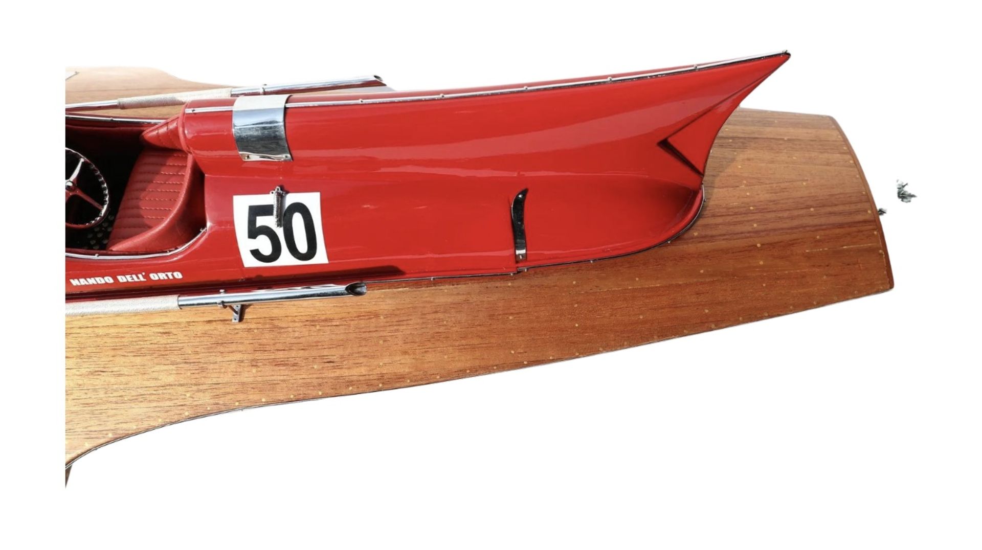 Ferrari Hydroplane "Arno XI" Wooden Scale Desk Model Display - Bild 4 aus 9