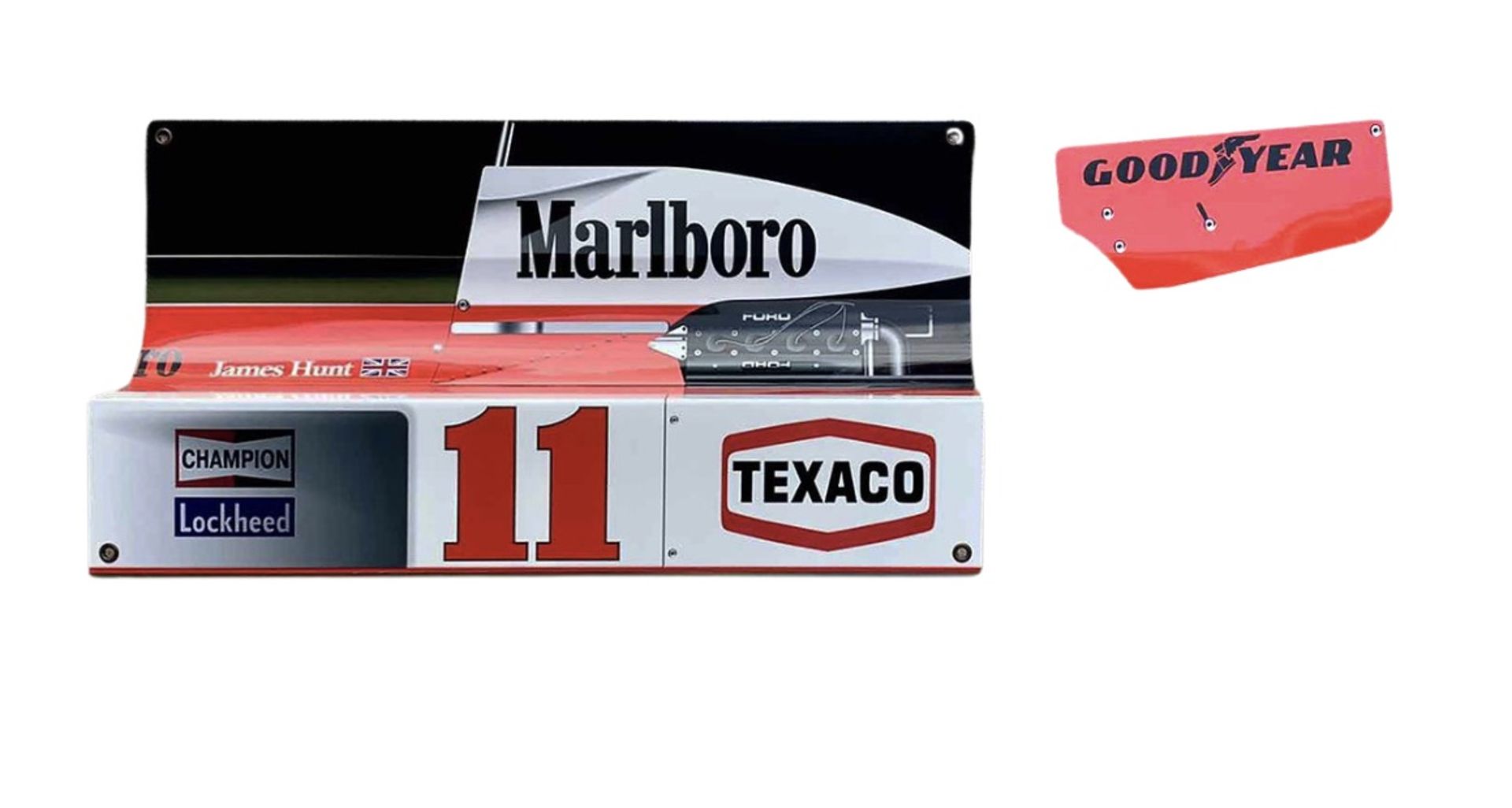 James Hunt 1976 F1 Aluminum Wall Garage Display