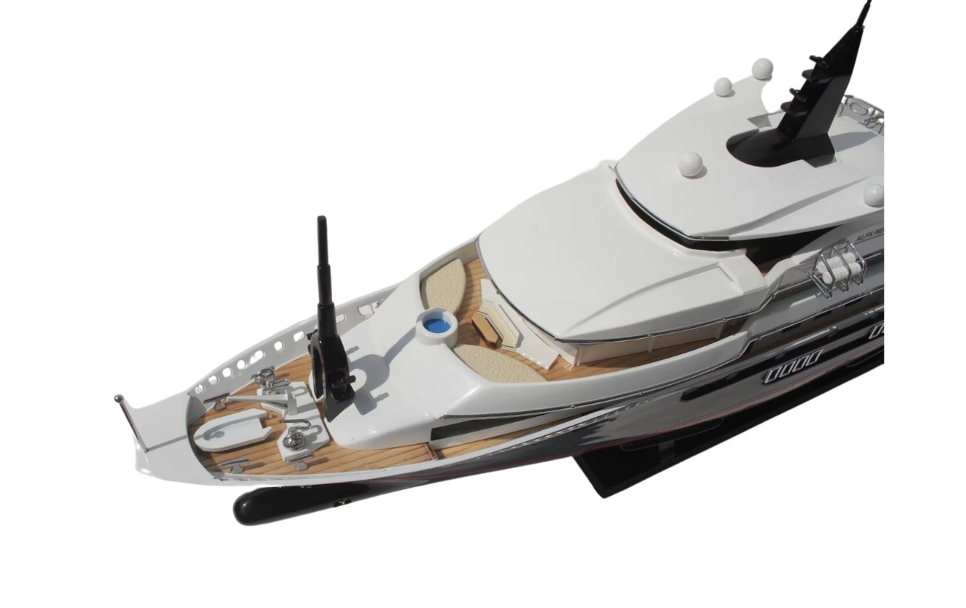 Alfa Nero Wooden Scale Yacht Display Model - Image 3 of 10