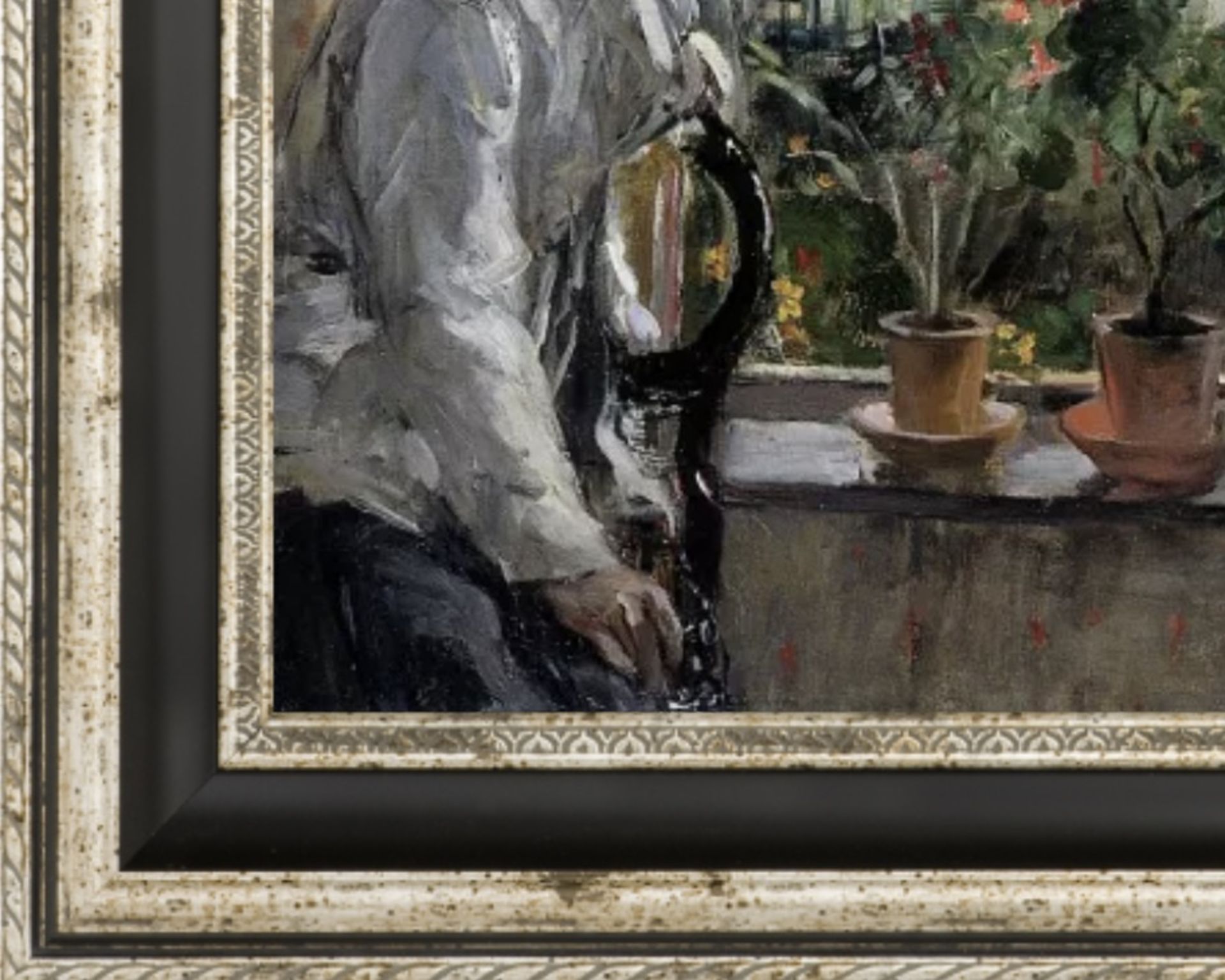 Berthe Morisot "Eugene Manet, Isle of Wight" Oil Painting - Image 5 of 5