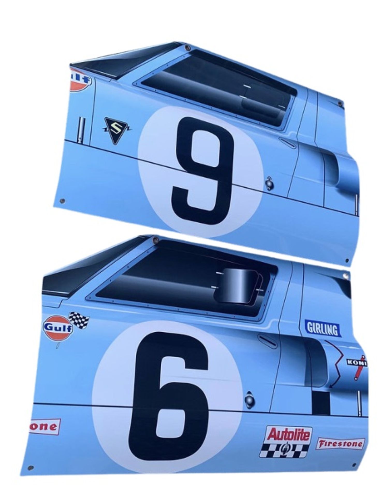 Pair of Ford GT40 Aluminum Garage Wall Displays - Image 2 of 4