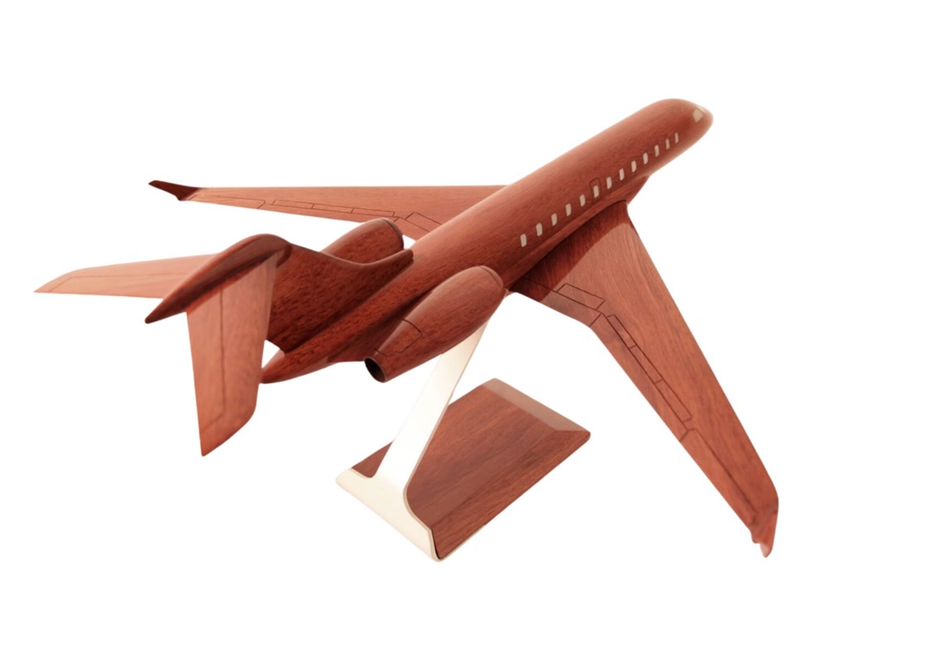Bombardier Global 8500 Wooden Scale Display Model - Image 4 of 7