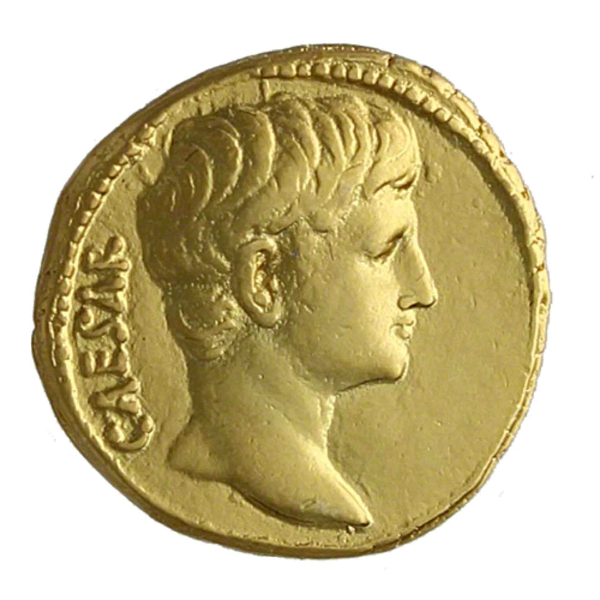 Augustus Octavian Gold Auerus 27BC Coin