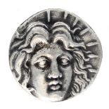 Rhodes Ar Tetradrachm 408 BC Coin