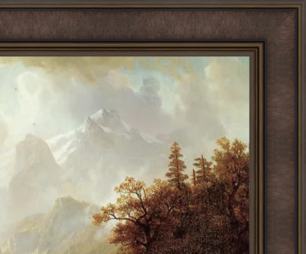 Albert Bierstadt "In the Mountains" Oil Painting - Image 4 of 5