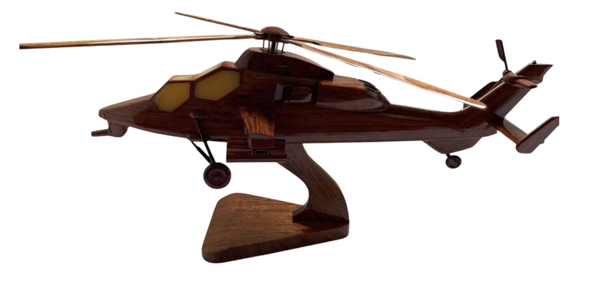Eurocopter / Airbus Tiger Wooden Scale Desk Display Model - Image 2 of 7