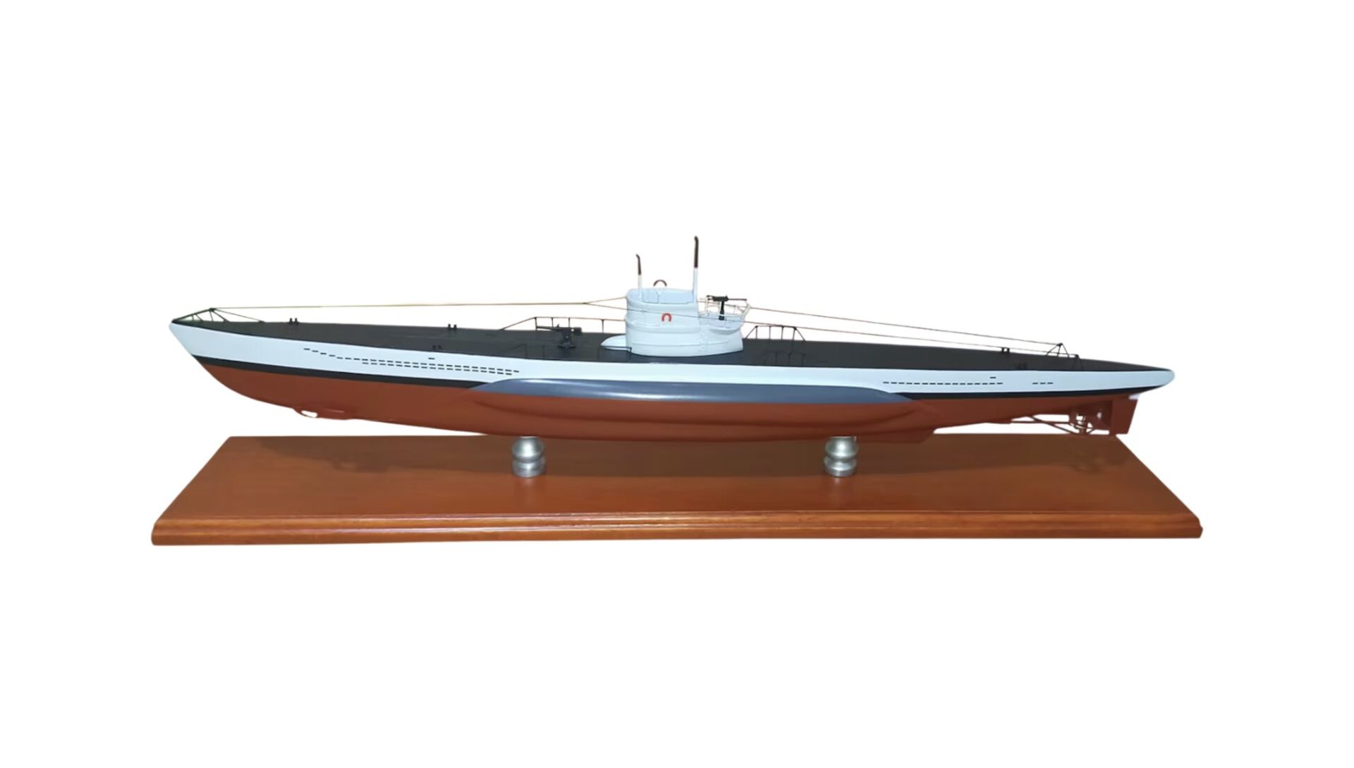 German U Boat Wooden Scale Model Display - Bild 2 aus 7