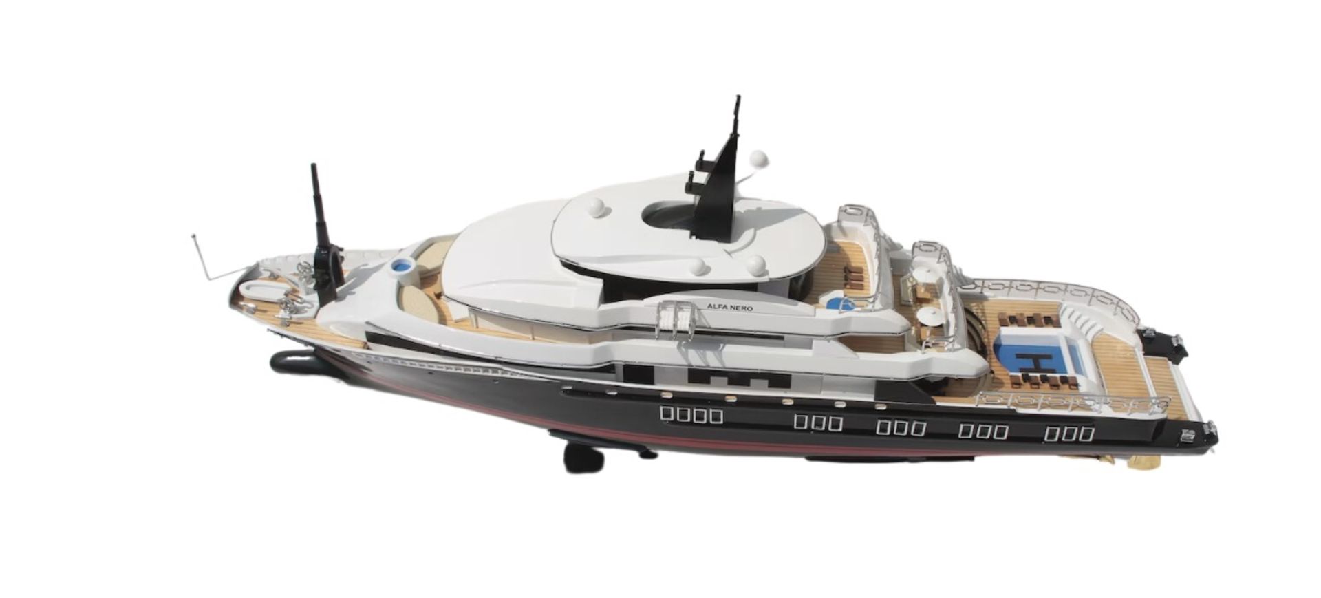 Alfa Nero Wooden Scale Yacht Display Model - Image 2 of 10