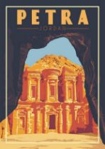 Petra, Jordan Travel Poster