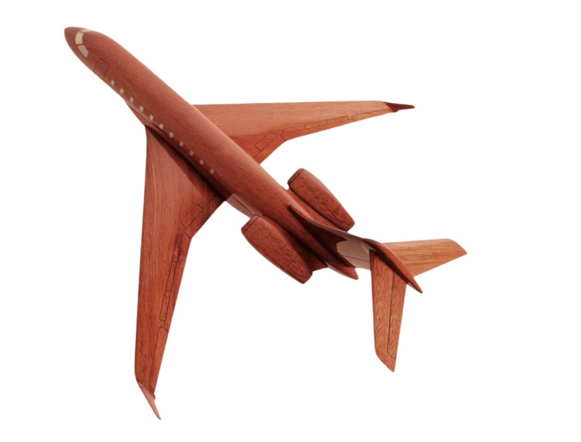 Bombardier Global 8500 Wooden Scale Display Model - Image 3 of 7