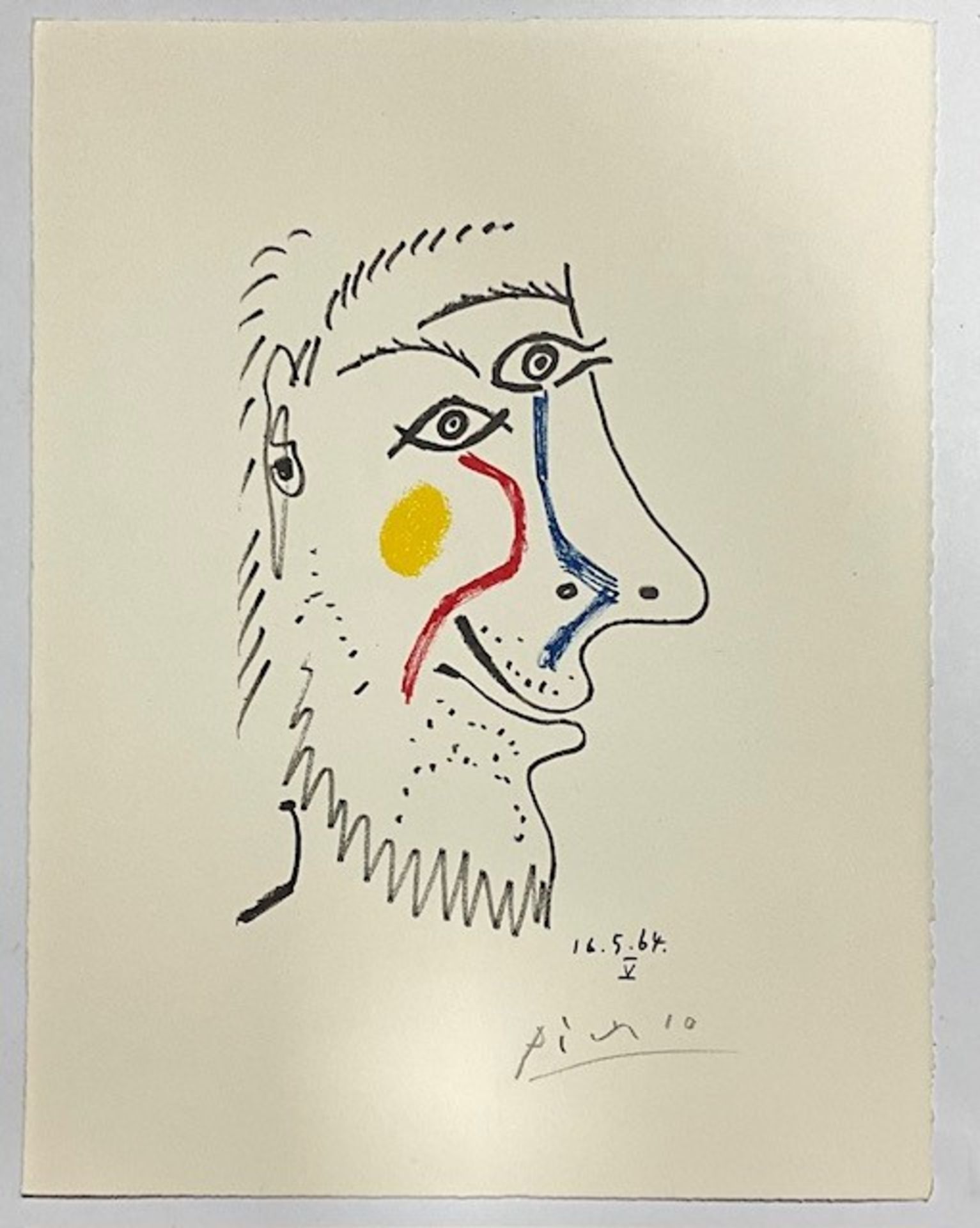 Pablo Picasso Hand Signed Lithograph on Arches Paper