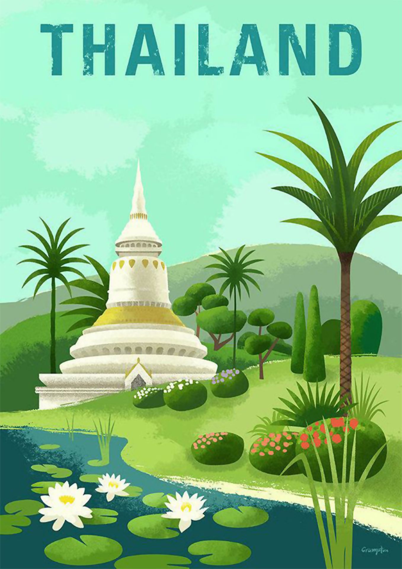 Thailand Travel Poster