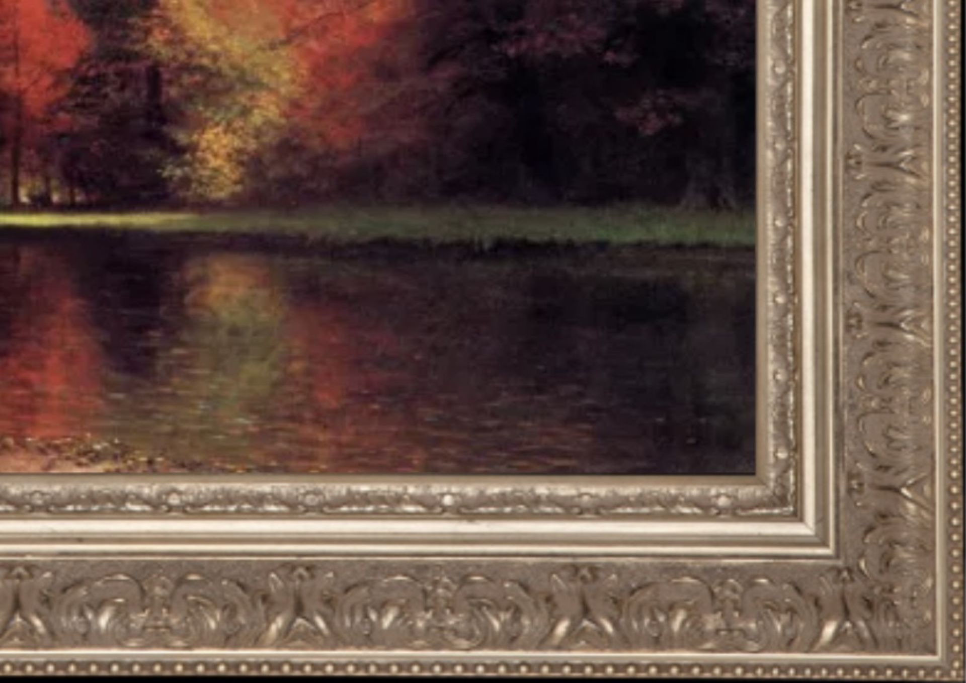 Albert Bierstadt "On the Saco" Oil Painting - Bild 2 aus 5
