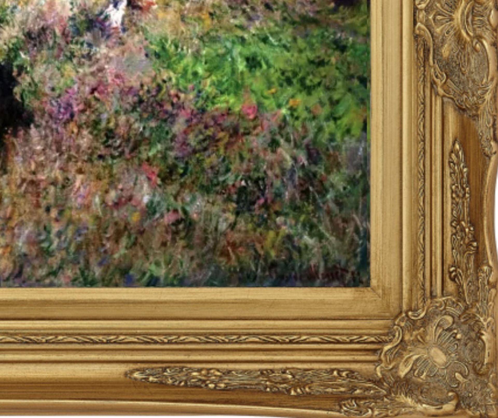Claude Monet "The Cliff Walk, Porville" Oil Painting - Bild 2 aus 5
