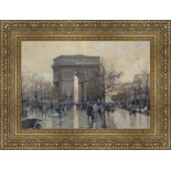 Eugene Galien Laloue "Arc de Triomphe, Paris" Oil Painting