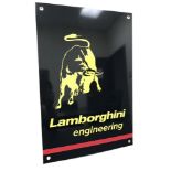 Lamborghini Aluminum Garage Wall Display
