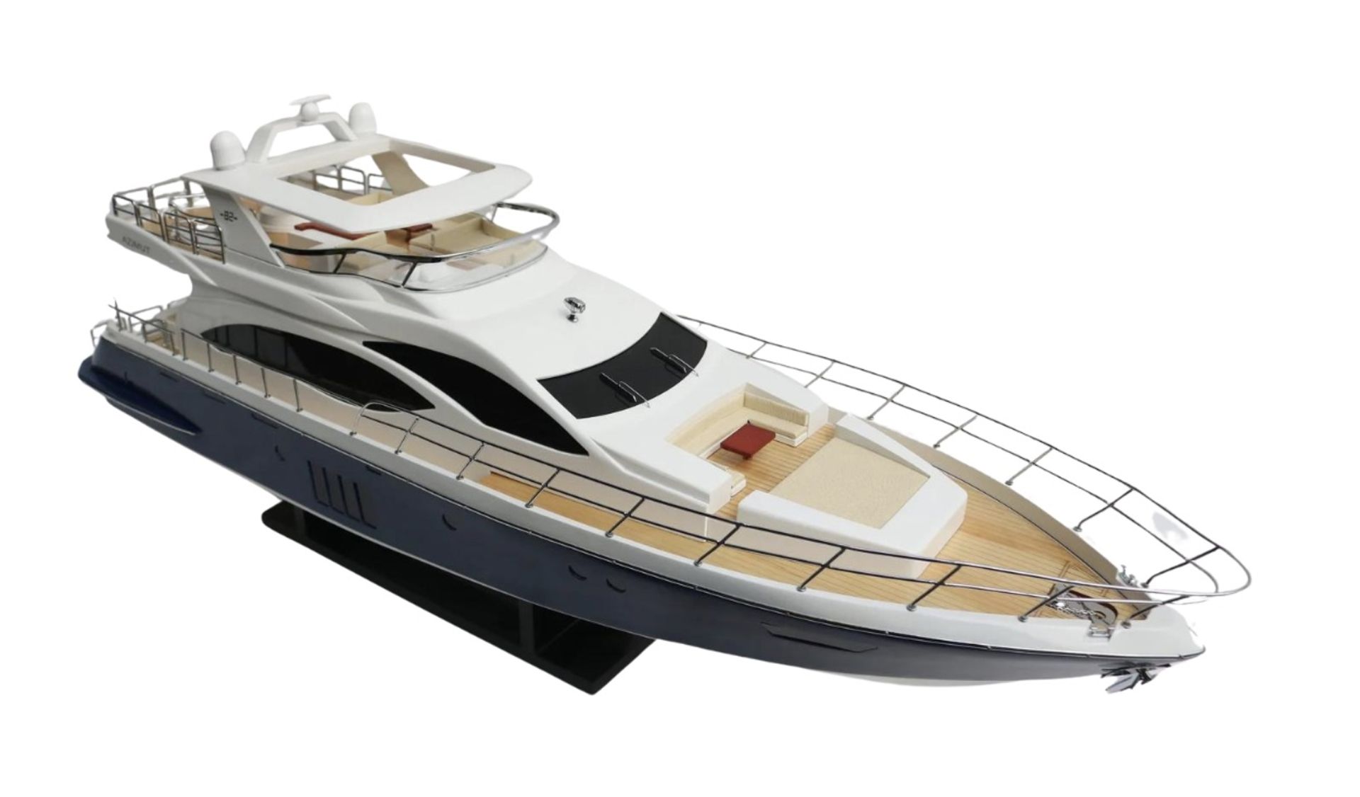 Azimut 82 Yacht Wooden Scale Desk Display Model - Image 10 of 10