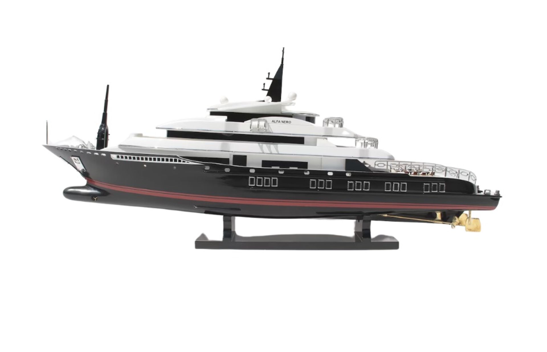 Alfa Nero Wooden Scale Yacht Display Model