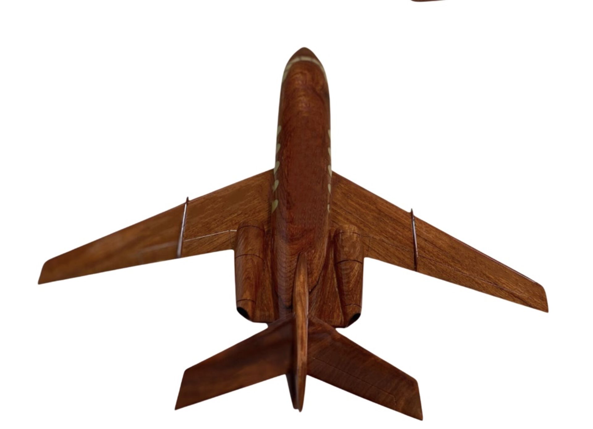 Dassault Falcon 200 Wooden Scale Aircraft Display Model - Image 4 of 6