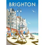 Brighton, England Travel Poster