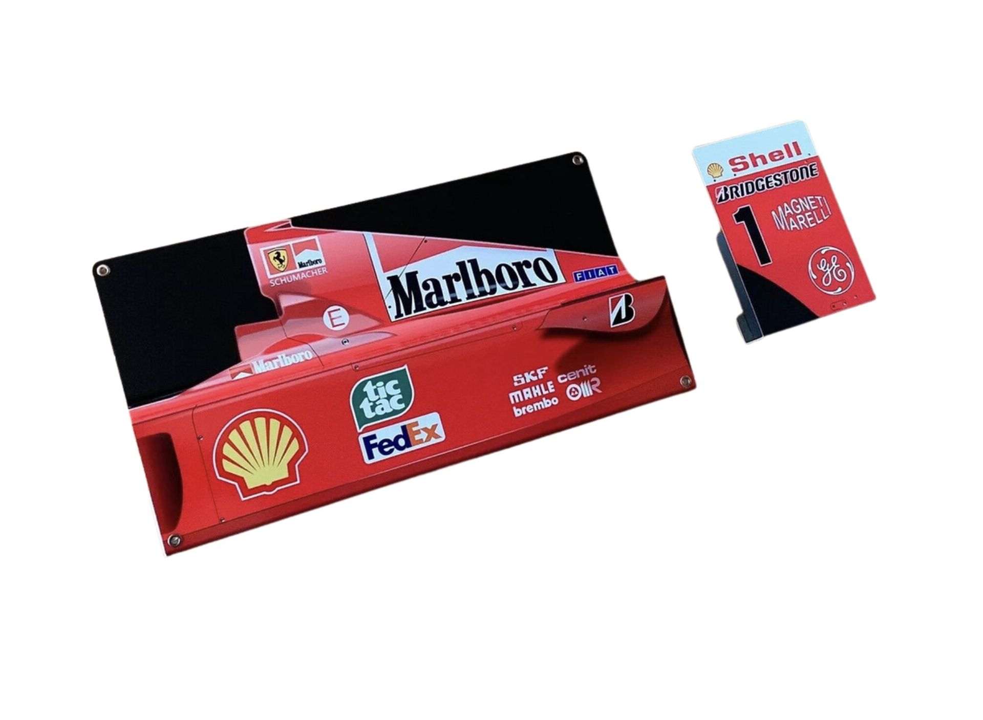Ferrari Michael Schumacher F1 Aluminum Garage Wall Display - Image 4 of 5