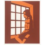Nicholas Monro "Girl at Window, 1970" Offset Lithograph