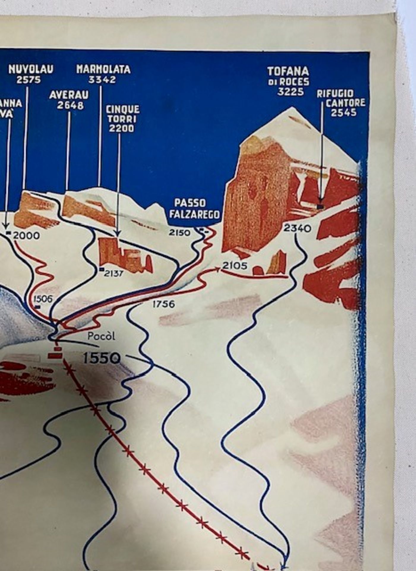 Dolomiti Cortina Italian Ski Poster - Image 7 of 10