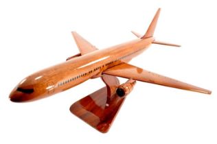 Boeing 767 Wooden Scale Desk Display