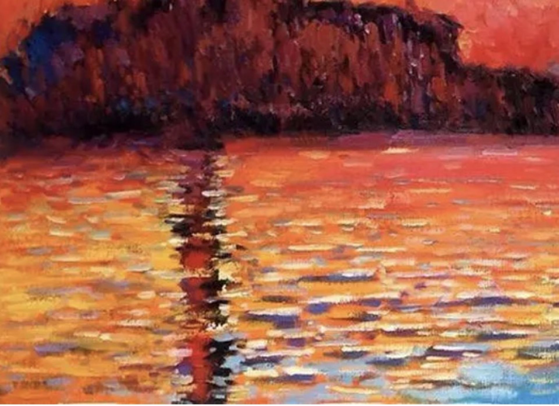 Claude Monet "San Giorgio Maggiore by Twilight, 1908" Oil Painting - Bild 4 aus 5