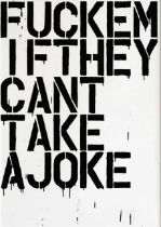 Christopher Wool "Joke" Offset Lithograph