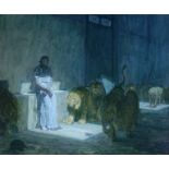 Henry Ossawa Tanner "Daniel in the Lions Den, 1907" Offset Lithograph