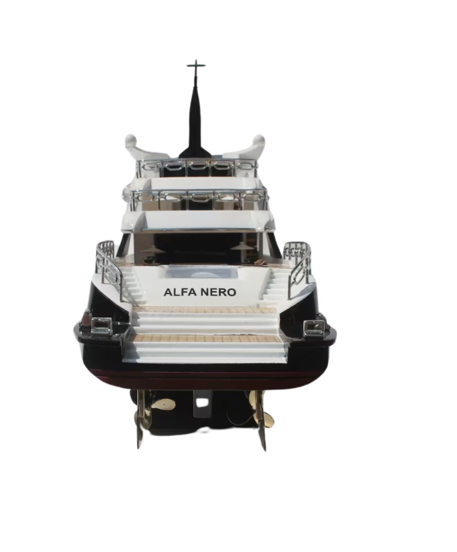 Alfa Nero Wooden Scale Yacht Display Model - Image 6 of 10