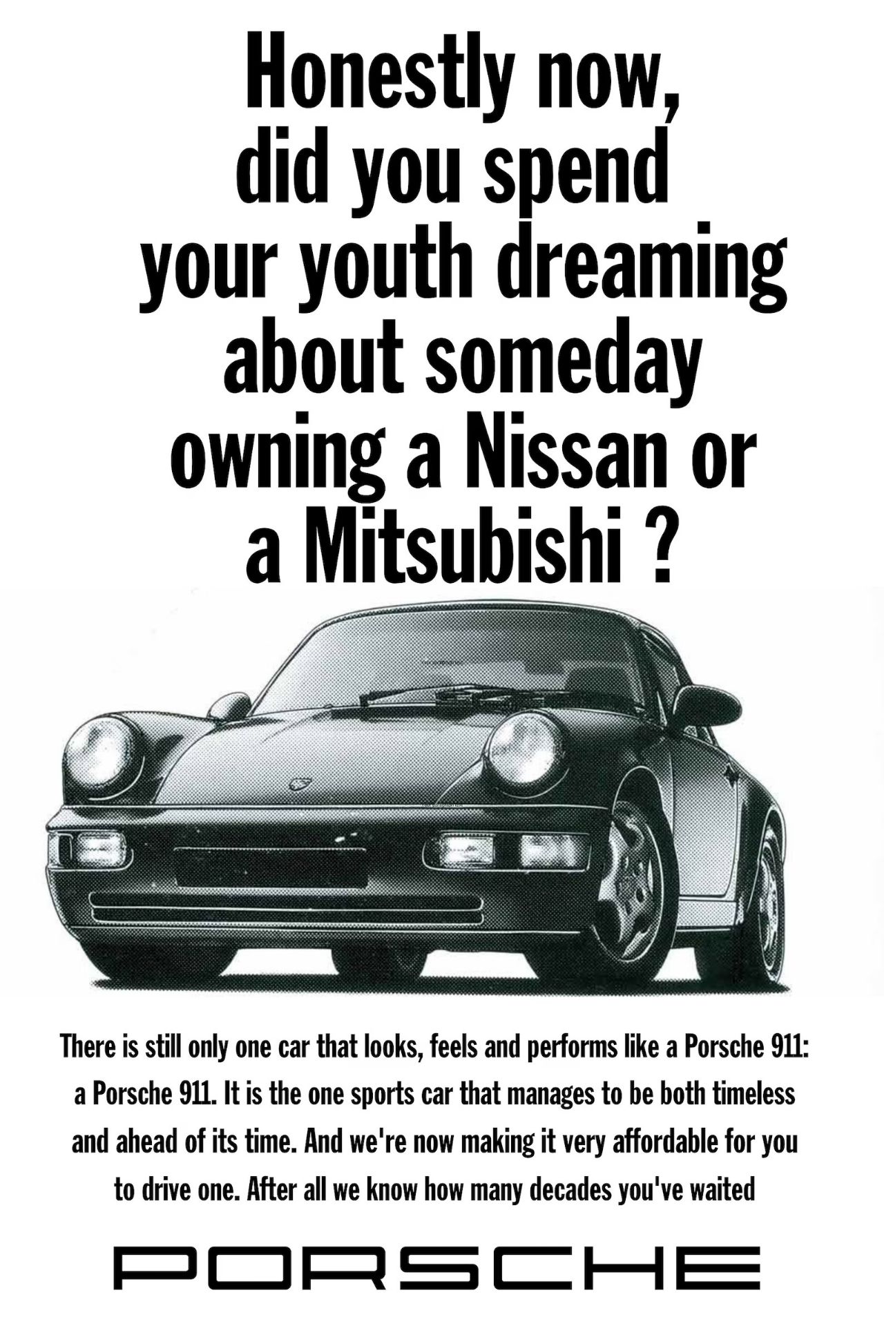 Porsche 911 Advertisement