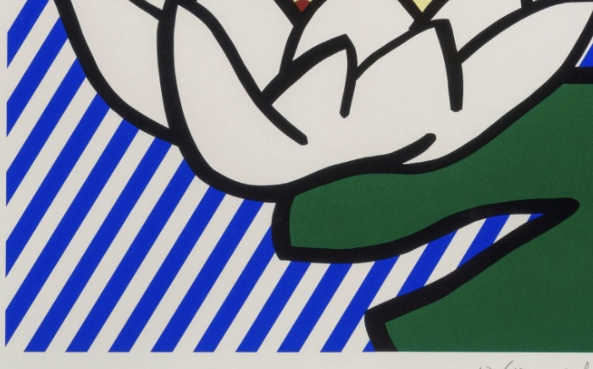 Roy Lichtenstein "Water Lily, 1993" Plate Signed Offset Lithograph - Image 5 of 5